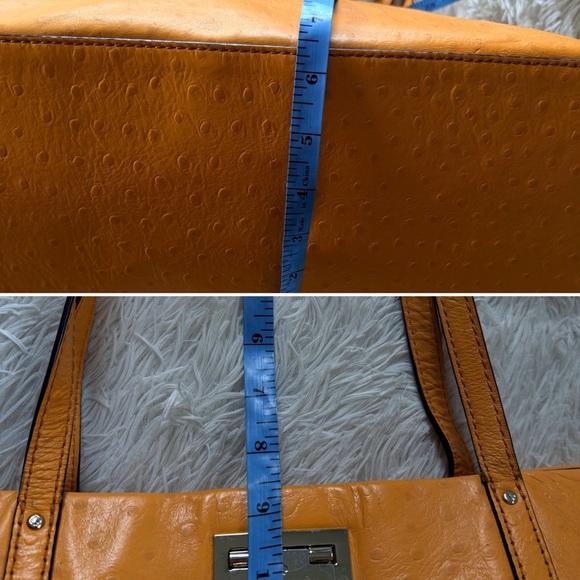 Kate Spade New York Windsor Square Gabrielle Ostrich Embossed Leather Tote - Picture 14 of 16